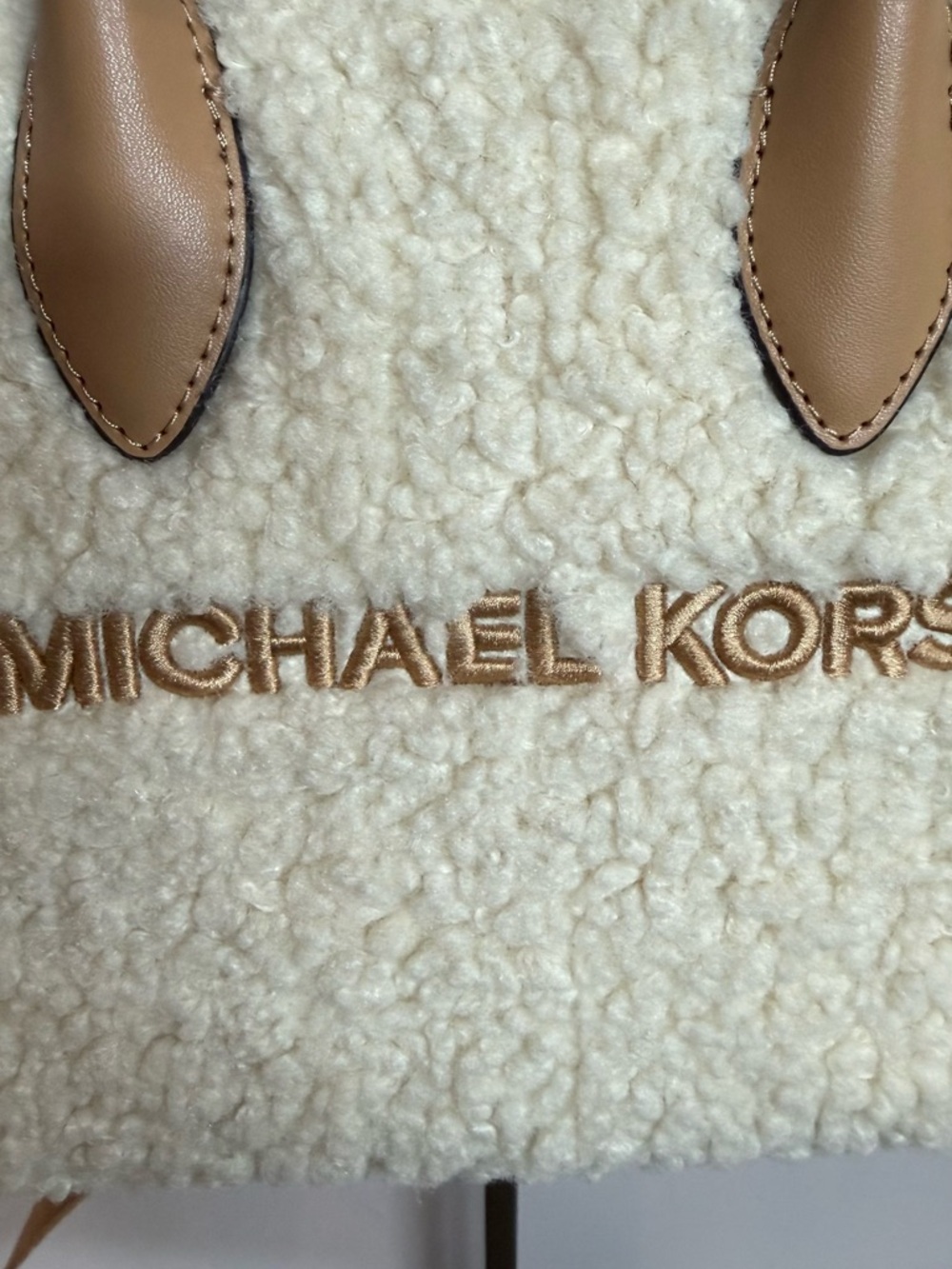 Michael Kors Mirella Small Faux Shearling Crossbody Bag - Picture 3 of 8